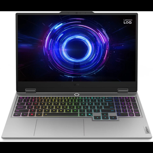 картинка lenovo loq 15irx10 [83je002brk] grey 15.6" {fhd i5-13450hx/16gb/512gb ssd/rtx5050 8gb/dos} от магазина Tovar-RF.ru