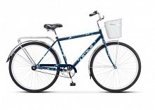 картинка велосипед stels navigator-300 с 28" z010 lu101059 lu094716 20" темно-синий 2023 +корзинаот магазина Tovar-RF.ru