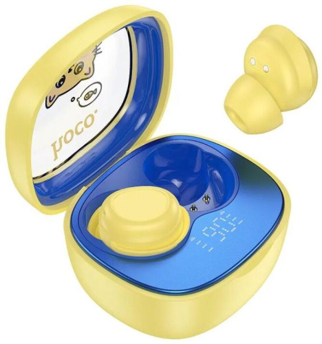 картинка наушники hoco (6942007645959) ew111 friendly , yellow от магазина Tovar-RF.ru