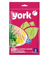 картинка Перчатки YORK резиновые с экстрактом Алоэ (S) 092160 от магазина Tovar-RF.ru