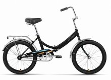картинка велосипед forward arsenal 20 1.0 (20" 1 ск. рост. 14") 2022, черный/оранжевый, rbk22fw20525от магазина Tovar-RF.ru