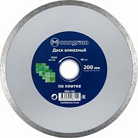 картинка MONOGRAM (086-150) Диск алмазный несегментный Basis 200х25,4/22x7мм по облицовочной плитке. MONOGRAM (086-150) Диск алмазный несегментный Basis 200х25,4/22x7мм по облицовочной плитке. от магазина Tovar-RF.ru