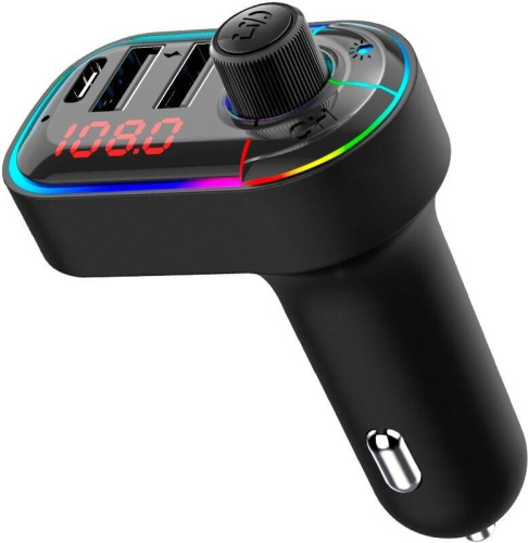 картинка fm-модулятор acv fmt-128b черный microsd bt usb (38762) от магазина Tovar-RF.ru