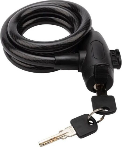 картинка разное четыре сезона (79-0306) тросовый замок 100 см, черный четыре сезона (79-0306) тросовый замок 100 см, черныйот магазина Tovar-RF.ru