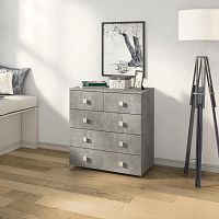 картинка Комод БИТЕЛ ЛОФТ-5 Ателье светлое/Ателье светлое БИТЕЛ ЛОФТ-5 Бетон/Бетон от магазина Tovar-RF.ru