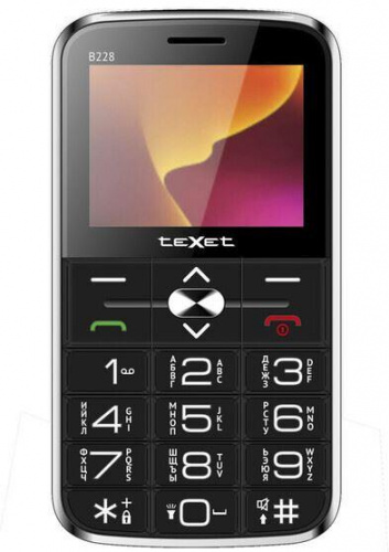 картинка телефон мобильный texet tm-b228 black от магазина Tovar-RF.ru