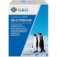 картинка картридж струйный g&g gg-c13t907440 желтый (120мл) для epson workforce pro wf-6090dw/6090dtwc/6090d2twc/6590dwf от магазина Tovar-RF.ru