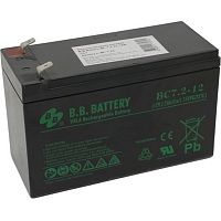 картинка акб b.b. battery bc 7.2-12 (12в 7,2ач  дхшхв 151x65x100 мм, масса 2,2 кг)  клеммы f2 от магазина Tovar-RF.ru
