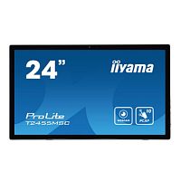 картинка lcd iiyama 23.8" t2455msc-b1 touch черный {ips 1920x1080 5ms 400cd hdmi displayport usb m/m} от магазина Tovar-RF.ru