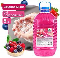 картинка  CLEAN&GREEN Жидкое мыло "Soapy" Light "Ягодный десерт" 5 л. Clean&Green CG8229 от магазина Tovar-RF.ru