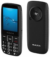 картинка телефон мобильный maxvi b32 black от магазина Tovar-RF.ru