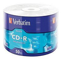 картинка verbatim диски cd-r 700mb 52x bulk (50шт) (43787) от магазина Tovar-RF.ru