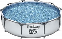 картинка бассейн bestway бассейн каркасный 56260, 366х100 см, 9150л., фильтр-насос в комплектеот магазина Tovar-RF.ru