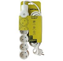 картинка Сетевой фильтр DUWI 32573 4 С/Ф 5 гнезд- 5,0м - слоновая кость от магазина Tovar-RF.ru