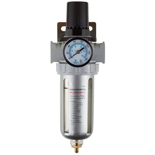 картинка набор аксессуаров kraftool "industrie qualitat" для пневмосистем: манометр, влагоотделительм [06506] от магазина Tovar-RF.ru