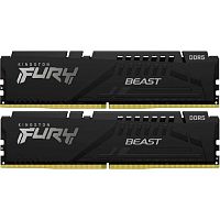картинка kingston ddr5 dimm 32gb 6400mt/s cl32 (kit of 2) fury beast black expo kf564c32bbek2-32 от магазина Tovar-RF.ru