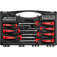 картинка ЗУБР Набор отверток с насадками Универсал-27 {27 предм.} [25027] от магазина Tovar-RF.ru