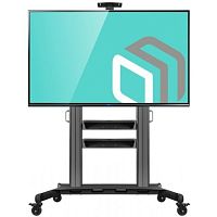 картинка ONKRON TS2811 стойка для телевизора с кронштейном 60"-100", мобильная, чёрная от магазина Tovar-RF.ru