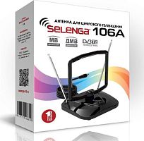 картинка антенна телевизионная комнатная selenga 106а с усилителем. для телевизора. активная. для дома. для дачи вв4297 от магазина Tovar-RF.ru