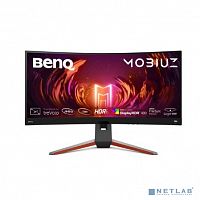 картинка lcd benq 34" ex3410r черный mobiuz {ips 3840x1600 curvature 1000r 144hz 1ms 21:9 350(400)cd 1000:1 178/178 2xhdmi m/m матовая has pivot 300cd 178/178 displayport uwqhd usb} от магазина Tovar-RF.ru