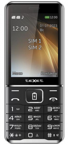 картинка телефон мобильный texet tm-d421 черный (127123) от магазина Tovar-RF.ru