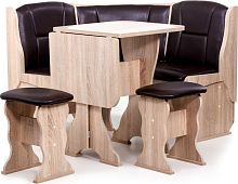 картинка Кухонный уголок БИТЕЛ Кухонный уголок "НАРЦИСС" -ОДНОТОН (ДУБ СОНОМА, Борнео умбер, ВЕНГЕ ) БИТЕЛ НАРЦИСС-ОДНОТОН. Кухонный уголок Дуб Сонома/Борнео Умбер (7 пак.) от магазина Tovar-RF.ru