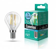 картинка Лампа CAMELION (13458) LED7-G45-FL/845/E14 от магазина Tovar-RF.ru