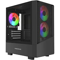 картинка powercase корпус mistral micro a15b, tempered glass, 3x120mm frgb fan, чёрный, matx  (cmma15b-l3) от магазина Tovar-RF.ru