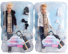 картинка игрушка no name кукла (29см) "путешествие зимой" (микс:2 вида) (блистер) 8424d пп-00196769 от магазина Tovar-RF.ru