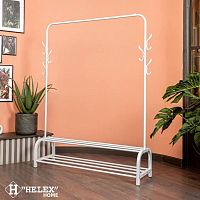 картинка HELEX Напольная вешалка для одежды Home W-20, белая от магазина Tovar-RF.ru