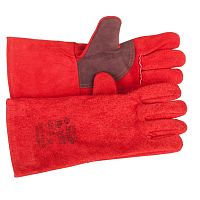 картинка ЗУБР Термостойкие краги "МАСТЕР" для сварки и тяжелых механических работ, спилковые, с подкладкой, 350мм [11334-XL] от магазина Tovar-RF.ru