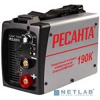 картинка Ресанта САИ 190К 65/36 Сварочный аппарат компакт [65/36] {154В-242В, макс.5,5кВт, 10А-190А, ПВ 70%, напр. холостого хода 80В, напр. 27В, макс. диаметр электрода 5мм, 3,5кг} 4606059018872 от магазина Tovar-RF.ru