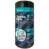 картинка DEFENDER Влажные чистящие салфетки  CLN 30102 PRO в пласт. тубе, 100шт. от магазина Tovar-RF.ru