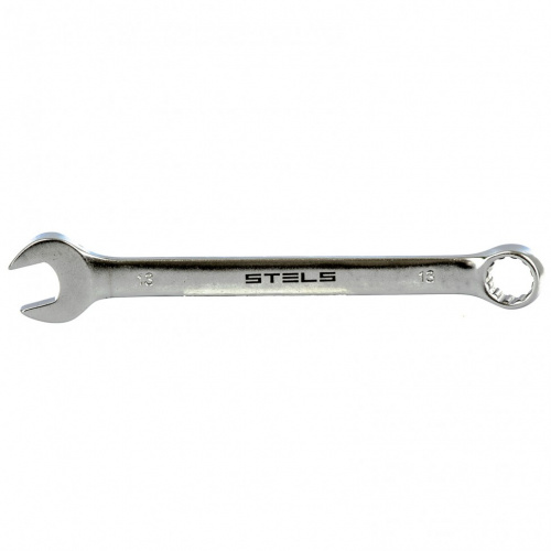 картинка Ключ комбинированный, 13 мм, CrV, матовый хром Stels от магазина Tovar-RF.ru