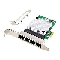 картинка orient xwt-r81l4pe, сетевая карта pci-ex1 v2.0 4xrj45 1gbe nic, rtl8111h+asm1187e chipset, 1 гбит/с,, 2 планки крепления от магазина Tovar-RF.ru