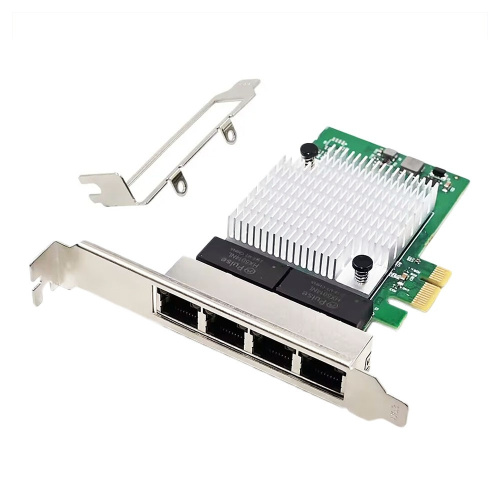 картинка orient xwt-r81l4pe, сетевая карта pci-ex1 v2.0 4xrj45 1gbe nic, rtl8111h+asm1187e chipset, 1 гбит/с,, 2 планки крепления от магазина Tovar-RF.ru