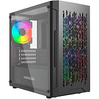 картинка powercase mistral micro d3b argb, tempered glass, 2x 140mm argb pwm+1x 120mm argb pwm, чёрный, matx  (cmmdb-a3) от магазина Tovar-RF.ru