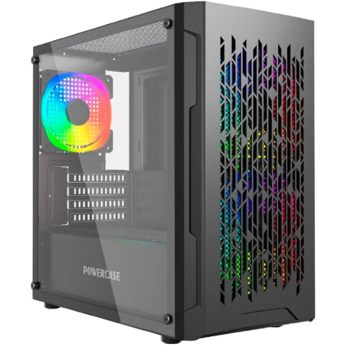 картинка Powercase Mistral Micro D3B ARGB, Tempered Glass, 2x 140mm ARGB PWM+1x 120mm ARGB PWM, чёрный, mATX  (CMMDB-A3) от магазина Tovar-RF.ru