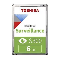 картинка 6tb toshiba surveillance s300 (hdwt860uzsva/hdkpb06z0a01s) {sata 6.0gb/s, 5400 rpm, 256mb buffer, 3.5" для видеонаблюдения} от магазина Tovar-RF.ru
