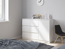 картинка Комод НК-МЕБЕЛЬ STERN комод Т-7 (16 мм) 3-я-1д Белый 72676243 (2 кор.) от магазина Tovar-RF.ru