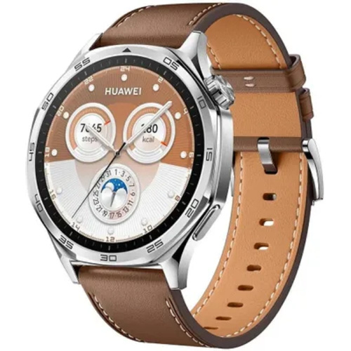 картинка часы huawei gt 5 55020dgk 46mm brown leather от магазина Tovar-RF.ru