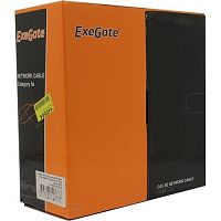 картинка exegate ex281812rus кабель exegate  futp4-c5e-cca-s24-in-pvc-gy-100 ftp 4 пары кат.5e cca, 24awg, экран, бухта 100м, серый, pvc от магазина Tovar-RF.ru