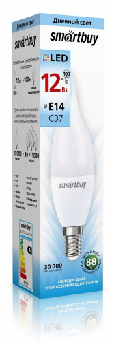 картинка Лампа SMARTBUY (SBL-C37Can-12-40K-E14) 12W/4000/E14 от магазина Tovar-RF.ru