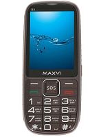 картинка телефон мобильный maxvi b9 brown от магазина Tovar-RF.ru