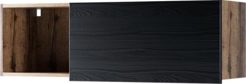 картинка Полка навесная АНРЭКС JAGGER,Полка навесная 1DN, цвет Дуб монастырский /Черный АНРЭКС JAGGER,Полка навесная 1DN, цвет Дуб монастырский /Черный от магазина Tovar-RF.ru