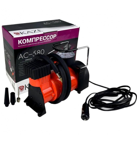 картинка авто-компрессор kaze аc-580, до 30 л/мин, 150 psi, 12в 39304 от магазина Tovar-RF.ru