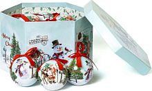 картинка Набор ёлочных шаров WINTER GLADE Набор ёлочных шаров папье-маше, 14 шт. 7514G273 от магазина Tovar-RF.ru