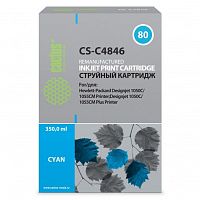 картинка картридж струйный cactus cs-c4846 №80 голубой (400мл) для hp dj 1050c/1055cm/1000 от магазина Tovar-RF.ru