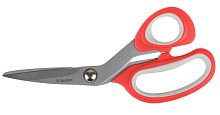 картинка Ножницы ЗУБР "Мастер" 40442-19 изогнутые хозяйственные, двухкомпонентные ручки, 190мм от магазина Tovar-RF.ru