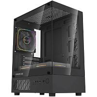 картинка powercase корпус vision micro m1 argb, tempered glass, 3x 120mm argb fans, чёрный, matx  (cvmm1b-a3) от магазина Tovar-RF.ru